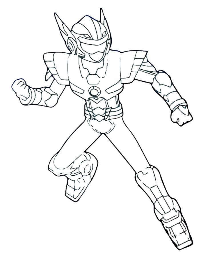 miniforce dino power coloring pages